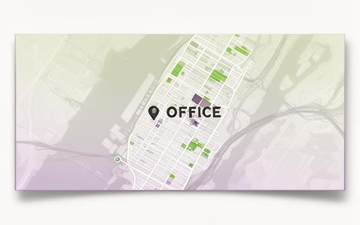 Office location in Brooklyn, NYC with a stylized map illustration for geographic context